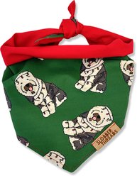 Slobber Threads Christmas Tangled Tidings Dog Bandana, Small