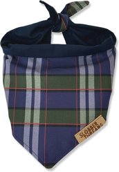 Slobber Threads Christmas Dapper Plaid Dog Bandana, Small