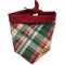 Show in main carousel: Slobber Threads Christmas Holly Jolly Plaid Dog Bandana, Small slide 1 of 5