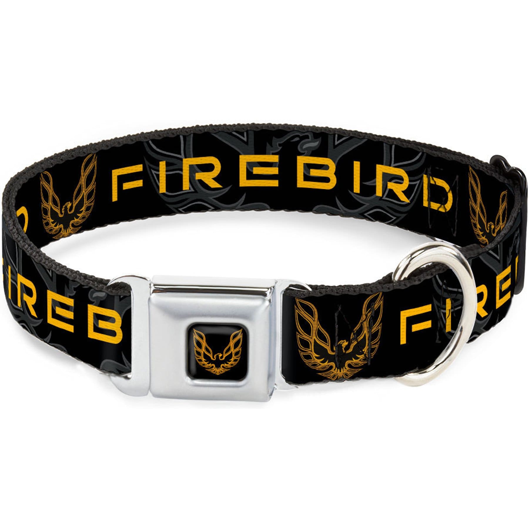 Buckle-Down GM General Motors Pontiac Firebird Logo Dog Collar, Medium: 11 to 16.5-in neck, 1-in wide