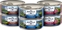 ZIWI Peak Venison, Beef, Lamb Variety Pack Grain-Free Pate Canned Cat Food, 3-oz can, case of 6
