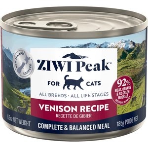 ZIWI Peak Venison Recipe Canned Cat Food, 6.5-oz, case of 12