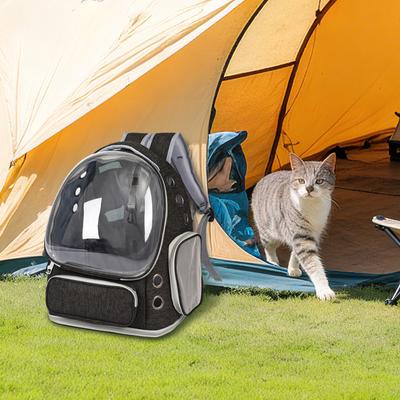 Show full view: Niubya Space Capsule Astronaut Carrier Backpack for Small Puppies & Cats, Black slide 8 of 9