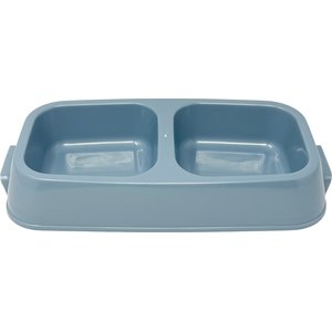 Van Ness Double Dish Plastic Dog Bowl, 2.5 Cups
