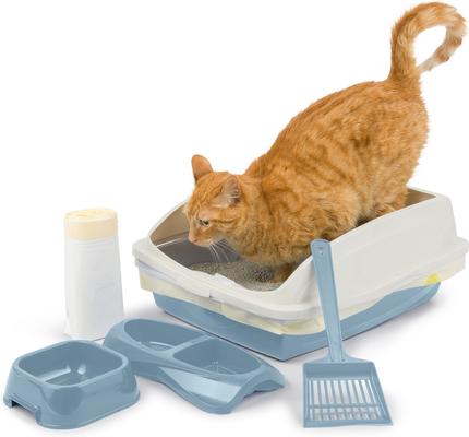 Show full view: Van Ness Cat Litter Starter Kit, Blue slide 4 of 5