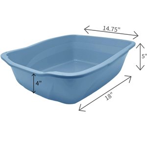 Van Ness Cat Litter Box, Blue, Large
