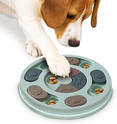 Vila Puzzle Feeder Interactive Mental Enrichment & Training Treat Dispensing Dog Toy, Dark Blue slide 2 of 3