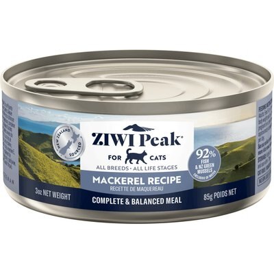 ZIWI ZIWI Peak Mackerel Recipe Canned Cat Food, 3-oz, case of 24