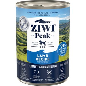 ZIWI Peak Lamb Recipe Canned Dog Food, 13.75-oz, case of 12
