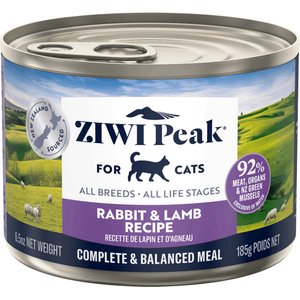 ZIWI Peak Rabbit & Lamb Recipe Canned Cat Food, 6.5-oz, case of 12