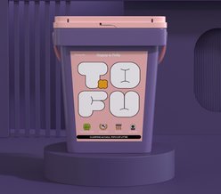 Happy & Polly Natural Tofu Clumping Cat Litter, 20-lb bucket