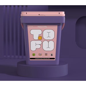 Happy & Polly Natural Tofu Clumping Cat Litter, 20-lb bucket