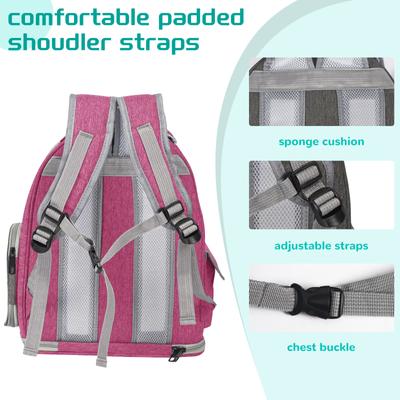 Show full view: Niubya Space Capsule Astronaut Carrier Backpack for Small Puppies & Cats, Pink slide 6 of 8