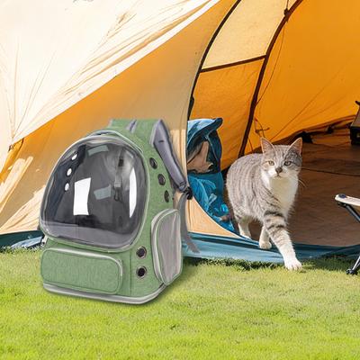 Show full view: Niubya Space Capsule Astronaut Carrier Backpack for Small Puppies & Cats, Green slide 8 of 9