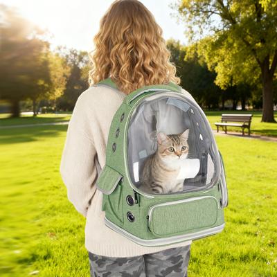 Show full view: Niubya Space Capsule Astronaut Carrier Backpack for Small Puppies & Cats, Green slide 3 of 9