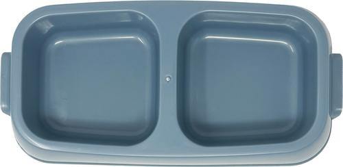 Show full view: Van Ness Double Dish Plastic Dog Bowl, 2.5 Cups slide 7 of 8
