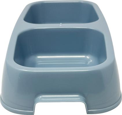 Show full view: Van Ness Double Dish Plastic Dog Bowl, 2.5 Cups slide 6 of 8