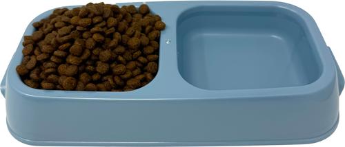 Show full view: Van Ness Double Dish Plastic Dog Bowl, 2.5 Cups slide 3 of 8