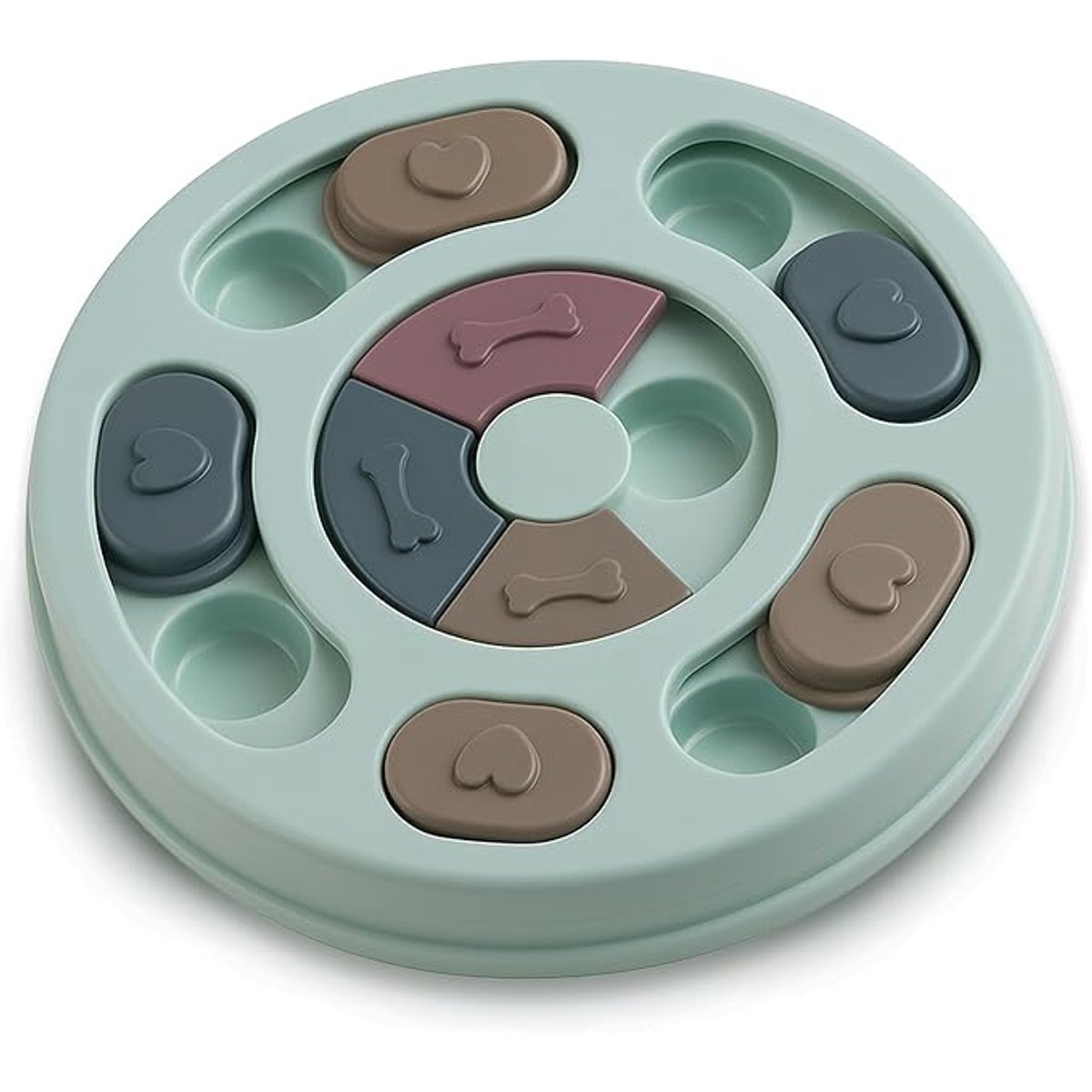 Vila Puzzle Feeder Interactive Mental Enrichment & Training Treat Dispensing Dog Toy, Dark Blue