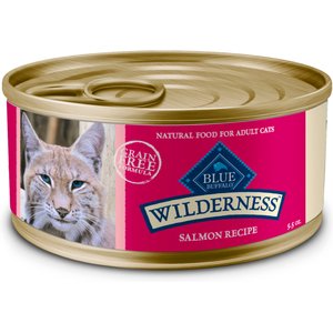 Blue Buffalo Wilderness Salmon Grain-Free Canned Cat Food, 5.5-oz, case of 24