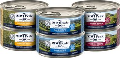 ZIWI Peak Venison, Chicken, Lamb Variety Pack Grain-Free Pate Canned Cat Food, 3-oz can, case of 6