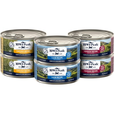 ZIWI ZIWI Peak Venison, Chicken, Lamb Variety Pack Grain-Free Pate Canned Cat Food, 3-oz can, case of 6