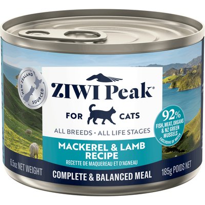 ZIWI ZIWI Peak Mackerel & Lamb Recipe Canned Cat Food, 6.5-oz, case of 12