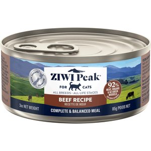 ZIWI Peak Beef Recipe Canned Cat Food, 3-oz, case of 24