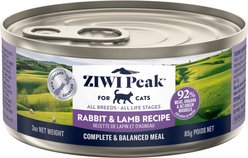 ZIWI Peak Rabbit & Lamb Recipe Canned Cat Food, 3-oz, case of 24