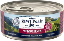 ZIWI Peak Venison Recipe Canned Cat Food, 3-oz can, case of 4