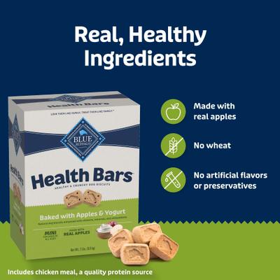 Show full view: Blue Buffalo Health Bars Apple & Yogurt Mini Dog Treats, 2-lb box slide 7 of 11