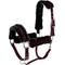Show in main carousel: Equinavia Valkyrie Ultra Fleece Breakaway Horse Halter, Plum Wine/Black, Warmblood slide 1 of 3