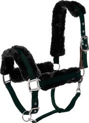 Equinavia Valkyrie Ultra Fleece Breakaway Horse Halter, Deep Green/Black, Horse