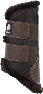 Show full view: Equinavia Ty Brushing Horse Boots with NordicAir Tech, Brown/Vanilla Cream/Brown, Large slide 2 of 3