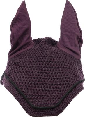 Show full view: Equinavia Voss Dressage Horse Saddle Pad & Bonnet Set, Plum Wine/Black, Horse slide 3 of 5