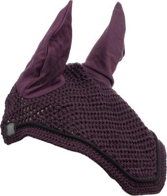 Show full view: Equinavia Voss Dressage Horse Saddle Pad & Bonnet Set, Plum Wine/Black, Horse slide 4 of 5