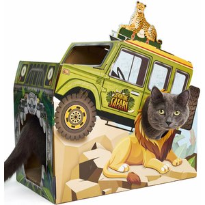 HappyCat Safari Truck Cat House Scratcher Toy