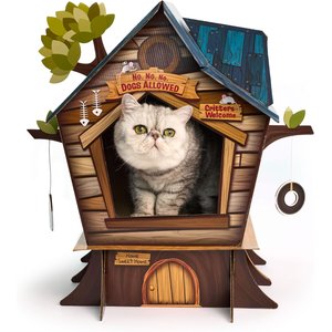 HappyCat Tree House Cat House Scratcher Toy