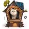 Show in main carousel: HappyCat Tree House Cat House Scratcher Toy slide 1 of 5