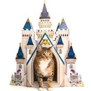 HappyCat Castle Cat House Scratcher Toy