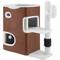 Show in main carousel: Yitahome 2-Tier Indoor 7.68-in Fleece Cat Cube Condo House with Scratch Pad, Cactus Brown slide 6 of 9