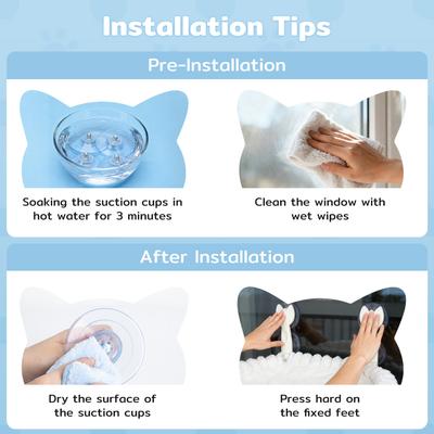 Show full view: Yafylly Hammock Soft & Comfortable Seat Bed Cat Window Perch with Washable Cover, White, Medium slide 8 of 9