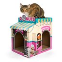 HappyCat Donut Shop Cat House Scratcher Toy