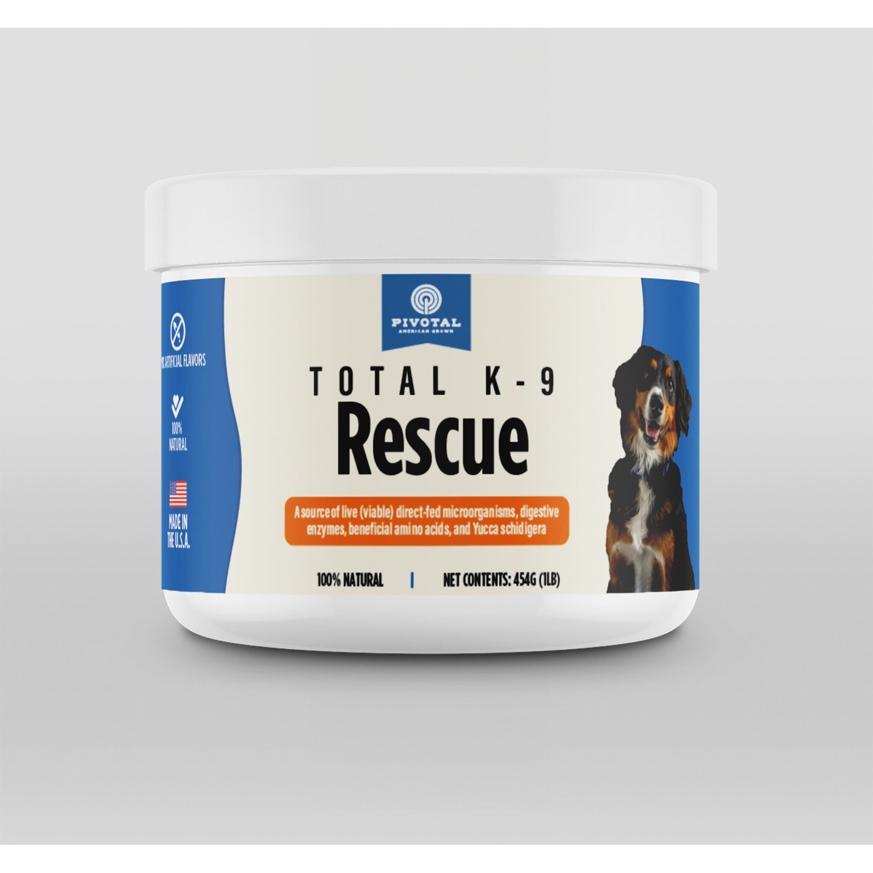 Pivotal Total K-9 Rescue Digestive Support Dry Dog Food Topper, 1-lb tub