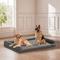 Show in main carousel: BingoPaw Microfiber Leather Sofa Dog Bed, Grey, XX-Large slide 5 of 11