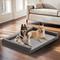 Show in main carousel: BingoPaw Microfiber Leather Sofa Dog Bed, Grey, XX-Large slide 1 of 11
