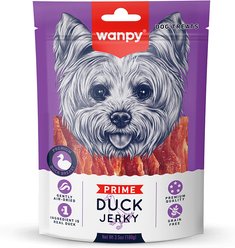Wanpy Prime All Natural Air-Dried Duck Grain-Free Jerky Dog Treats, 3.5-oz bag
