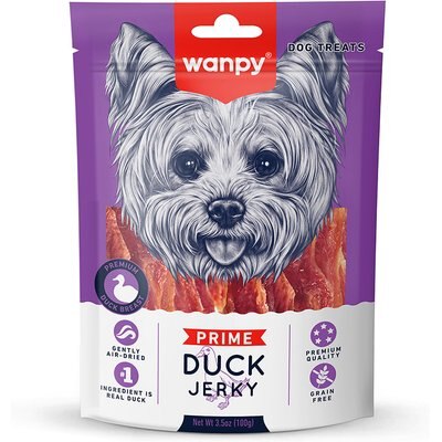 Wanpy Wanpy All Natural Air-Dried Grain-Free Duck Jerky Dog Treats, 3.5-oz bag