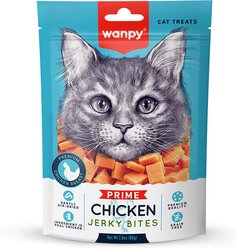 Wanpy Prime All Natural Air-Dried Chicken High Protein Jerky Bites Cat Treats, 2.82-oz bag