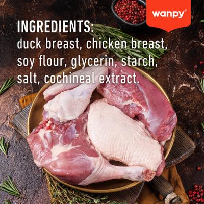 Show full view: Wanpy Prime All Natural Air-Dried Soft Duck High Protein Jerky Strips Cat Treats, 2.82-oz bag slide 6 of 10